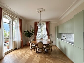 Rendering Wohnküche Apartment 2. Stock - cucina abitabile app. 2. piano