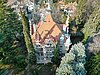 Luftaufnahme - historische Villa MIMOSA storica Meran/o - foto aerea
