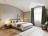 Rendering Schlafzimmer Halbgeschoss - stanza da letto piano seminterrato