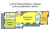 Plan Wohnung - piantina app.
