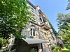 Ansicht Westfassade historische Villa vom Park aus  vor Sanierung - vista facciata ovest dal parco della villa storica prima della ristrutturazione