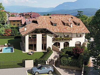 W04: Ampio appartamento cinque locali con loggia e vista lago, secondo piano - Foto 1