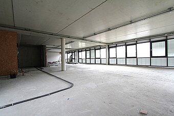 Büro im Rohbau