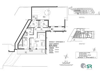 W11 - Nuovo quadrilocale con due terrazze e giardino privato - Planimetria 1