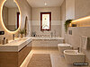 Modernes Spa-Badezimmer mit warmen Naturtönen(1)