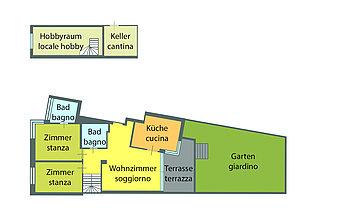 Plan Wohnung - piantina app.
