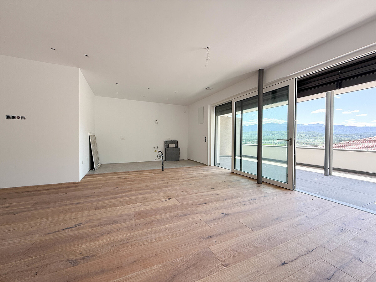 soggiorno e sala cucina