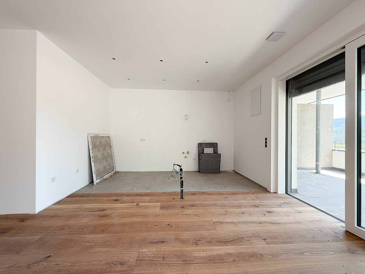 soggiorno e sala cucina