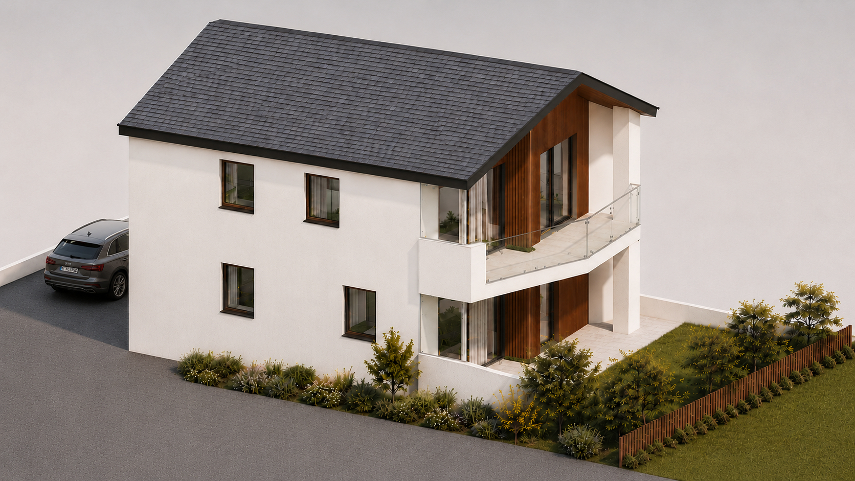 Rendering terreno edificabile