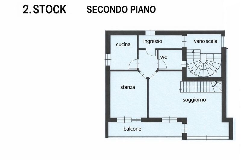Splendido appartamento duplex con vista panoramica - Planimetria 1