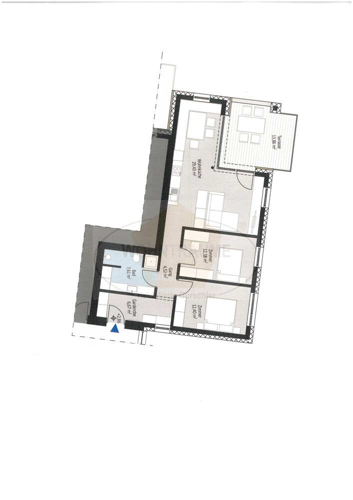 Grundriss Wohnung 5 Wohnanlage Gerry