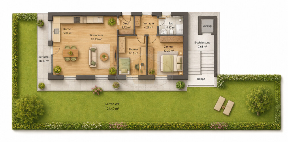 Grundriss Wohnung
